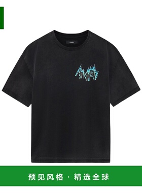 1h可退 香港直邮AMIRI 男士T恤 AMTOJR1120001 SS2026 黑色 CRYST