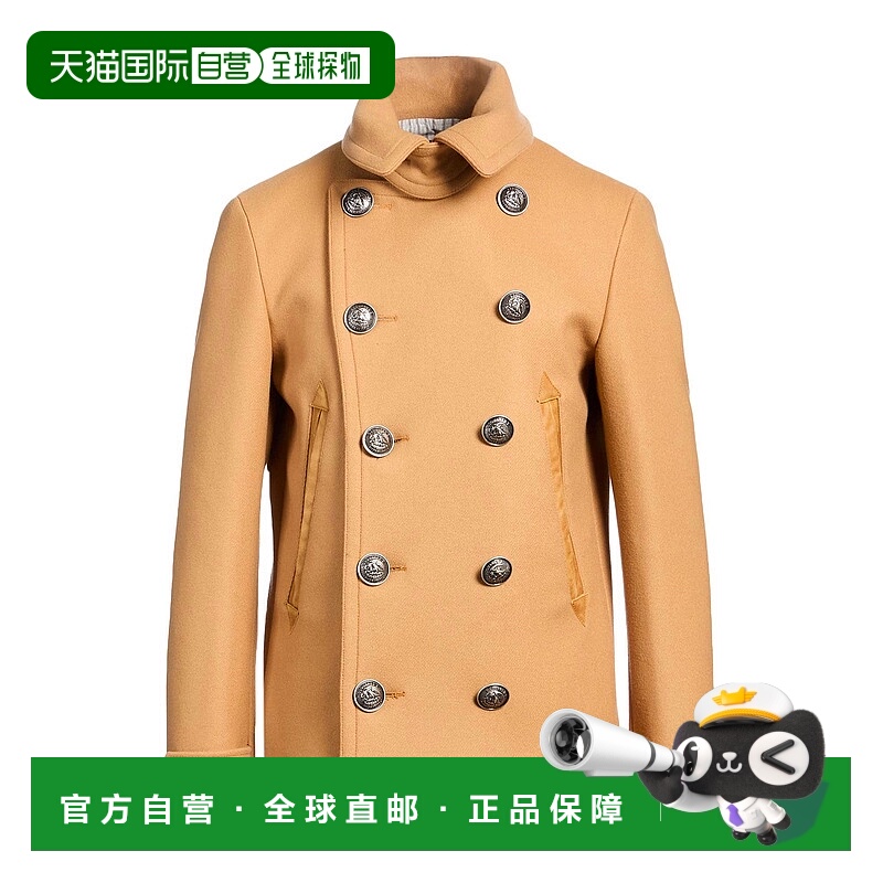 1h可退 香港直邮Dsquared2 二次方 男士 大衣 brown棕色 舒适时尚