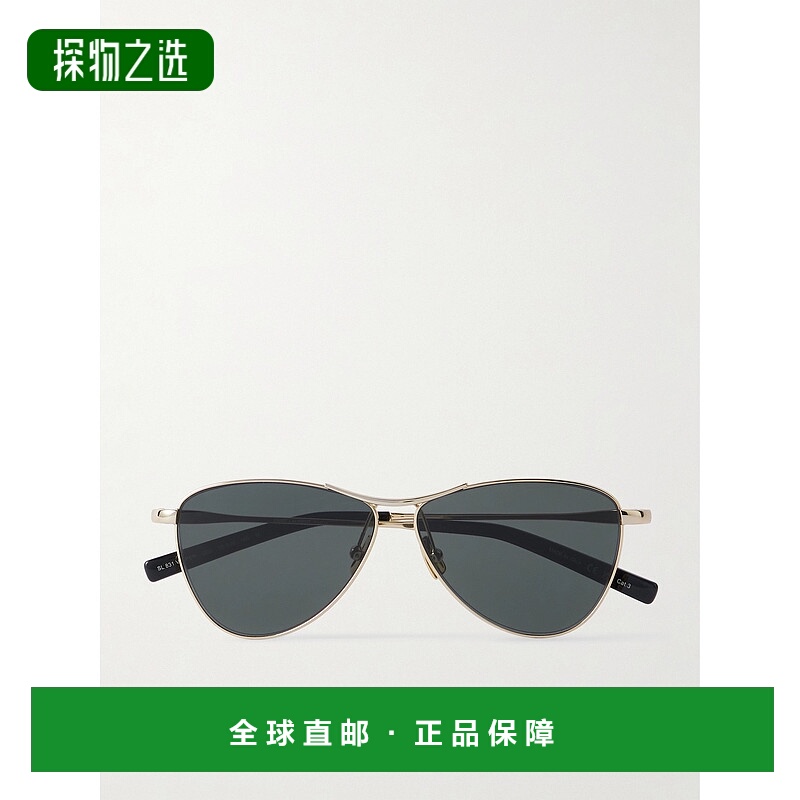 1h可退 香港直邮Saint Laurent 圣罗兰 女士 Vesper 小号飞行员镀