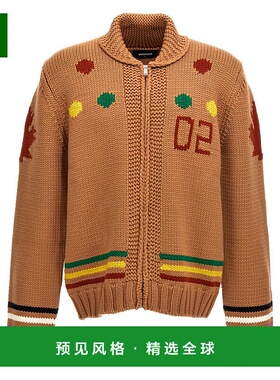 1h可退 香港直邮Dsquared2 二次方 男士 徽标嵌花针织衫 S71HA121