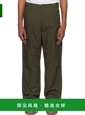 1h可退 香港直邮CARHARTT WIP 男士 绿色 Regular 工装裤 I032467
