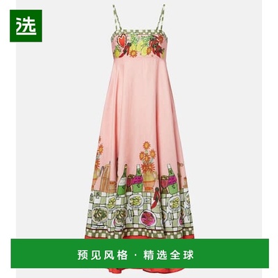 1h可退 香港直邮ALÉMAIS 女士 x Greg Sindel Contessa 印花亚麻