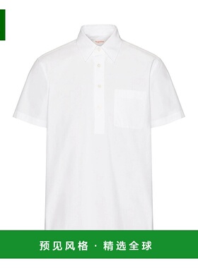 【99新未使用】香港直邮Valentino V字形细节Polo衫 VAAE254WW