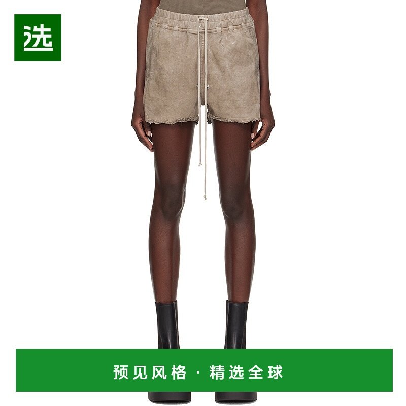 香港直邮Rick Owens Gabe抽绳牛仔短裤 RO01D2387HSCF