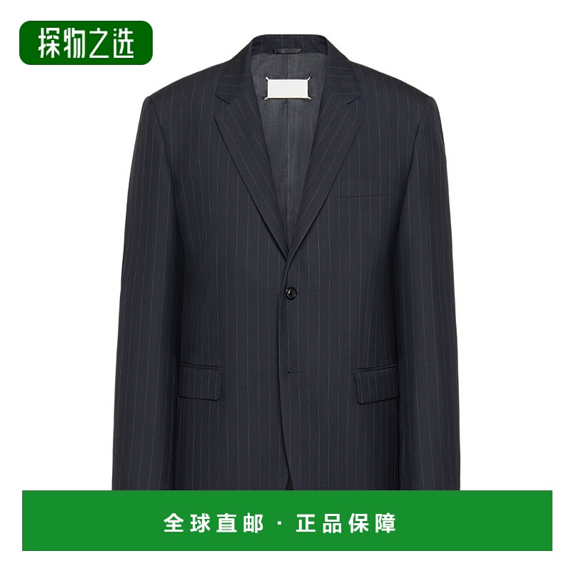 香港直邮Maison Margiela 细条纹西装外套 S67BN0058M35581