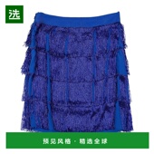 blue蓝色 1h可退 舒 女士 迷你半身裙 香港直邮Alberta Ferretti