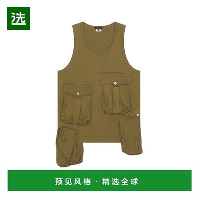 1h可退 香港直邮comme des garcons play 男士 口袋背心 PPT00605