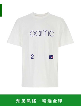 1h可退 香港直邮Oamc 男士 白色棉质宽松款T恤 23E28OAJ10COT0074