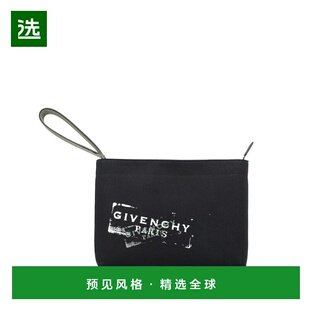 香港直邮GIVENCHY 男士化妆包 BK60FVK21H001 SS2026 黑色 LOGO-P