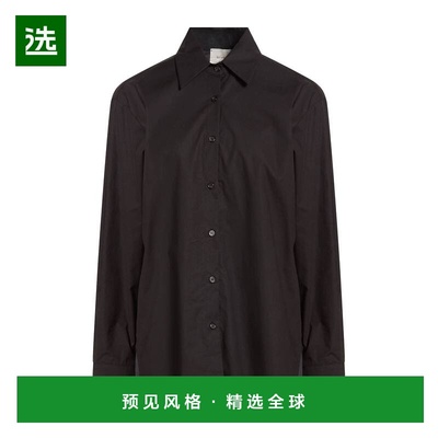 1h可退 香港直邮Alysi 女士 Blouses 纯色衬衫 black黑色 舒适时