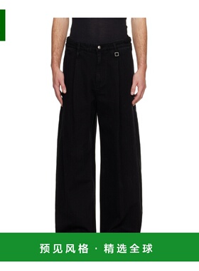 香港直邮WOOYOUNGMI 男士休闲裤 W253PT24989B AW2025 黑色 腰带
