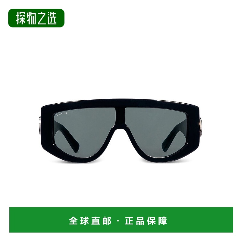 1h可退 香港直邮Gucci 古驰 女士 长方形镜框太阳眼镜 839997J074