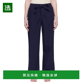 1h可退 香港直邮Tekla 女士 海军蓝睡裤 PPLPANTS161 blue蓝色 舒
