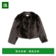 香港直邮TAGLIATORE 深棕色 AW2025 女士皮衣 PEARLCHI25MINK