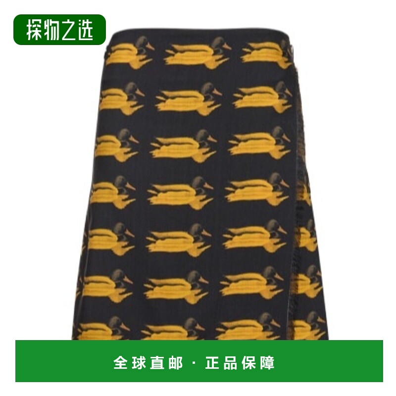 香港直邮Burberry 图案中长半身裙 78I-NGL011