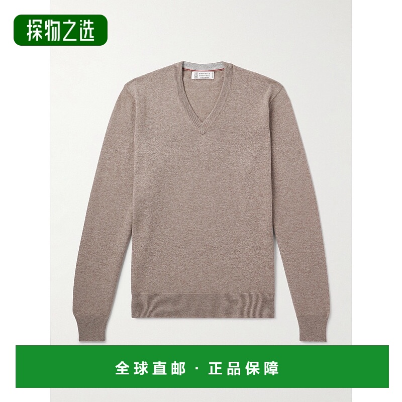 香港直邮Brunello Cucinelli 布内罗·古奇拉利 男士 羊绒毛衣 M2
