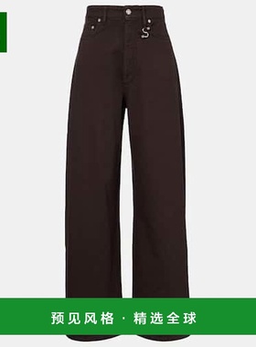 1h可退 香港直邮Sportmax 斯宝麦斯 女士 Siamese 中腰阔腿牛仔裤