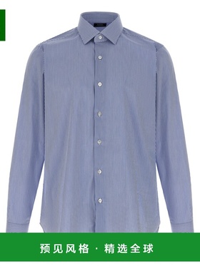 香港直邮BARBA 男士衬衫 I1U12P0150031U0002 AW2025 浅蓝色