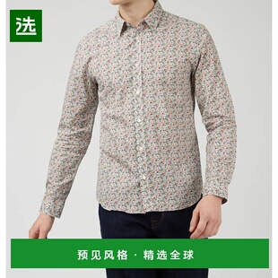 1h可退 【美国直邮】ben sherman 男士 衬衫长袖花衬衫