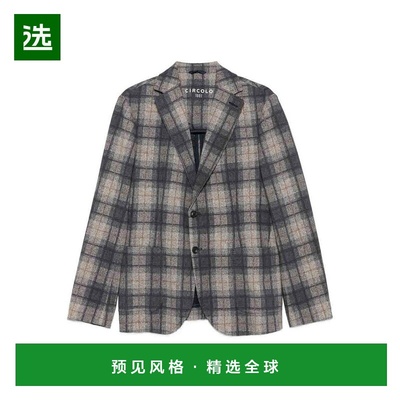 香港直邮CIRCOLO 1901 男士外套 CN5019BLU AW2025 蓝色 Checked