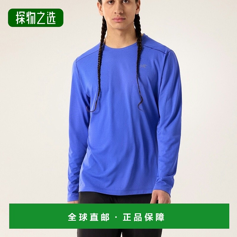 1h可退 欧洲直邮ARC TERYX始祖鸟 CORMAC CREW男士蓝色聚酯纤维T