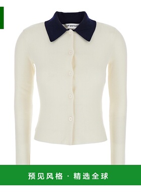 1h可退 香港直邮Self-Portrait 女士 白色短款对比色领净色襟闭扣