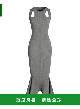1h可退 香港直邮ANDREĀDAMO 女士 长款连衣裙 grey灰色 舒适时尚