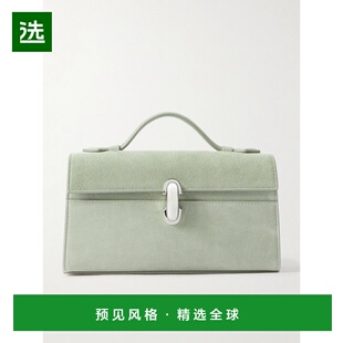 1h可退 香港直邮SAVETTE 女士 Symmetry Pochette 绒面革手提包 H
