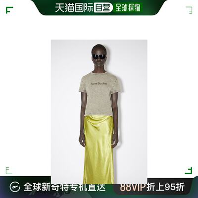 欧洲直邮Acne Studios(艾克妮) 女士褪色效果徽标T恤