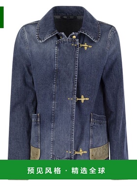 1h可退 香港直邮Fay 女士 3 Ganci 牛仔夹克 NAW1248425LWBD