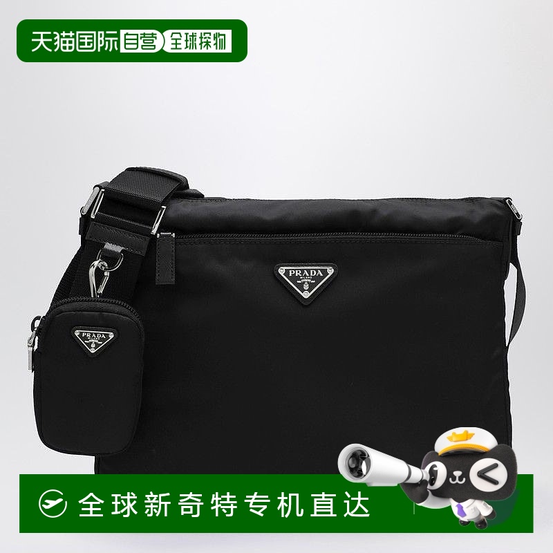1h可退 香港直邮Prada 普拉达 女士 Re-Nylon 黑色肩包 1BC421D1M