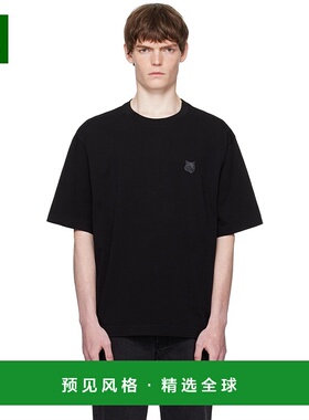 香港直邮MAISON KITSUNE 男士 黑色 Bold Fox Head Patch Oversiz