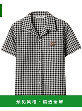 香港直邮Miu Miu 翻领短袖衬衫 MK194712OFSOOO