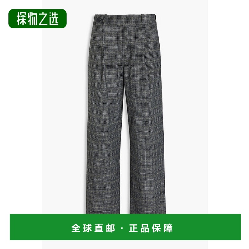 香港直邮Proenza Schouler 普罗恩萨·施罗 女士 格纹花呢阔腿裤