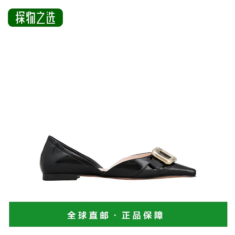 香港直邮Roger Vivier Viv' Canard D'Orsay 金属扣芭蕾舞鞋 RVW7