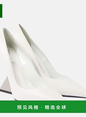 1h可退 香港直邮The Attico 女士 Cheope 皮质浅口鞋 white白色