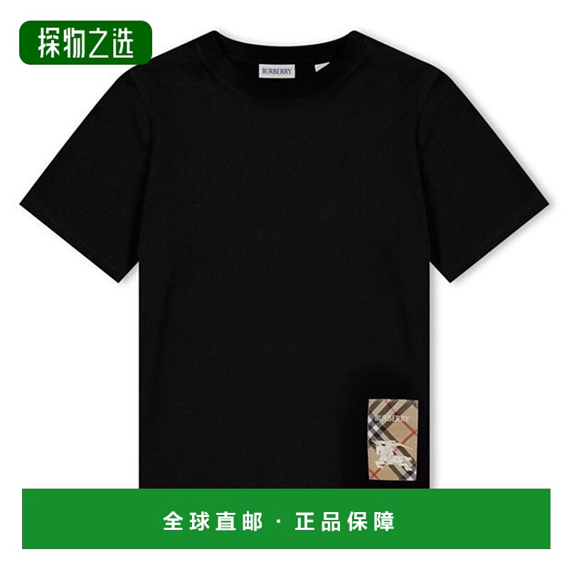 1h可退 香港直邮Burberry 巴宝莉 婴儿 Ekd Babies 徽标T恤童装