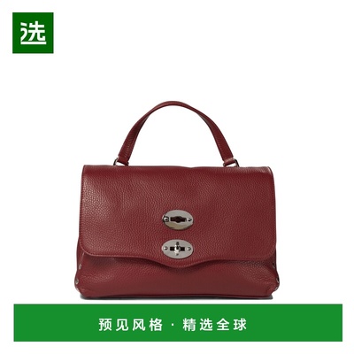 1h可退 香港直邮Zanellato 女士 栗色皮革手袋 POSTINADAILYS0680