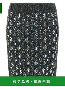 香港直邮Pinko 品高 女士 Mouliné 綴飾裙 105967A2YC半身裙