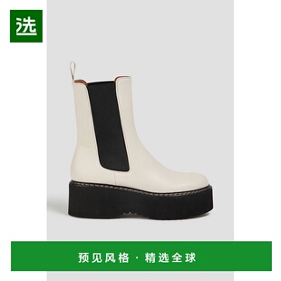 1h可退 香港直邮Paris Texas 女士 皮质防水台切尔西靴 PX525XVT0