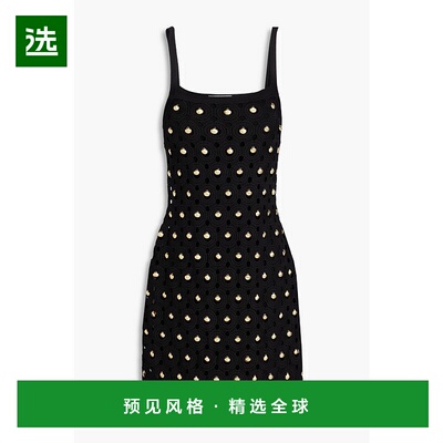 1h可退 香港直邮Sandro 女士 精饰流苏边迷你连衣裙 SFPRO03760NO