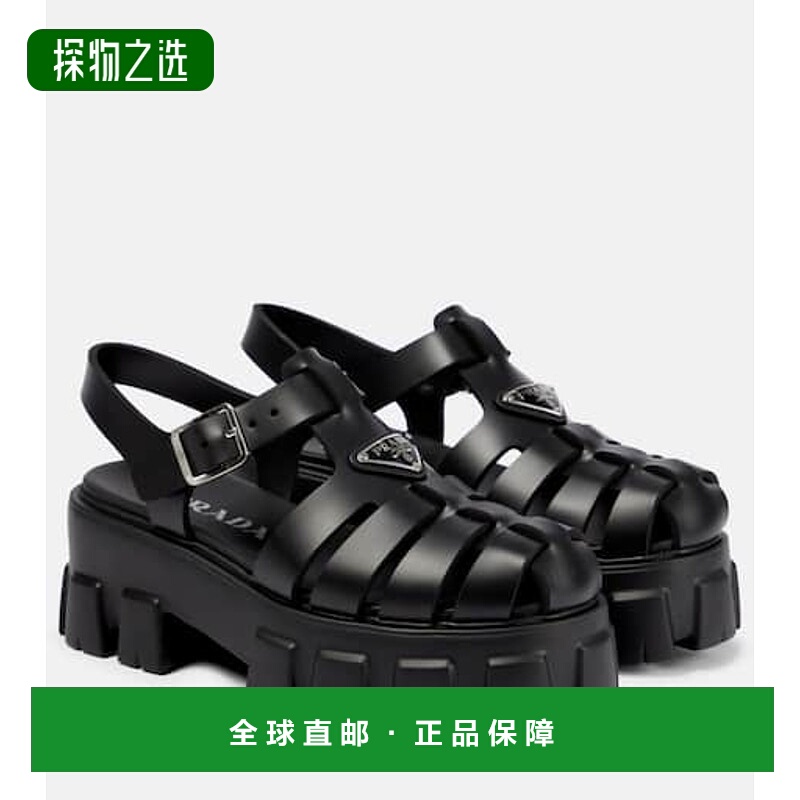 香港直邮Prada 普拉达 女士 Monolith 防水台凉鞋