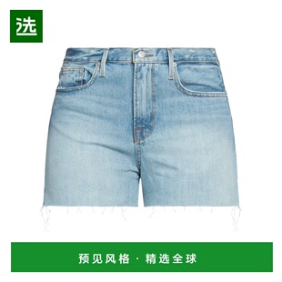 1h可退 香港直邮Frame Denim 女士 牛仔短裤 blue蓝色 舒适时尚