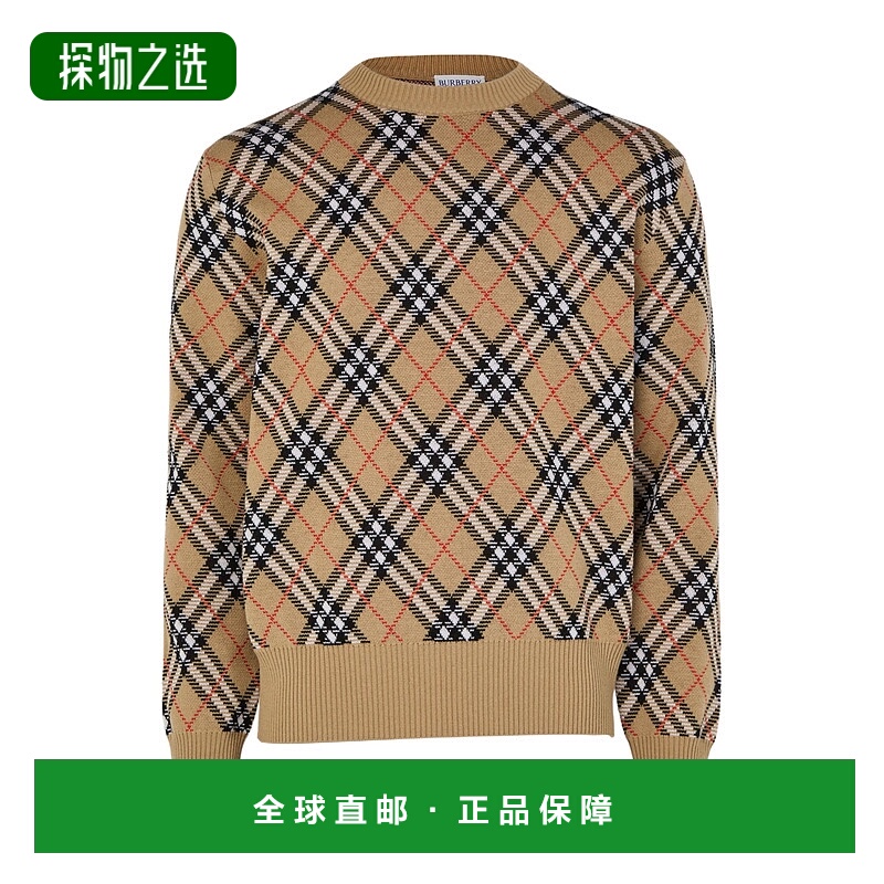 香港直邮Burberry 格纹毛衣 BUR2J9Z8博柏利长袖