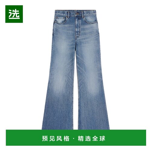 1h可退 香港直邮Celine 喇叭牛仔裤 RP0ET930F.阔腿裤