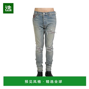 香港直邮Amiri 褪色仿旧牛仔长裤牛仔裤 AMDNSY1076