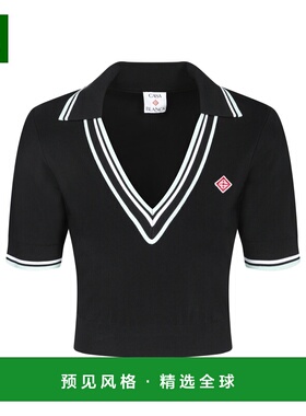 香港直邮CASABLANCA 女士T恤 WPF25KW101801 AW2025 黑色 Short s