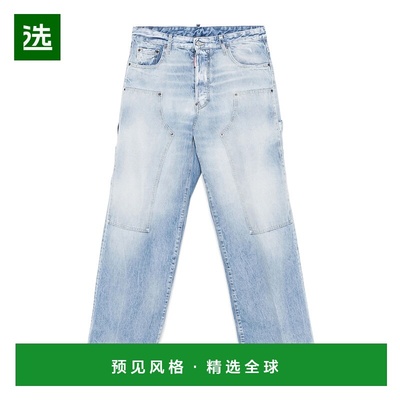 香港直邮Dsquared2 直筒牛仔裤 S74LB1747S30839