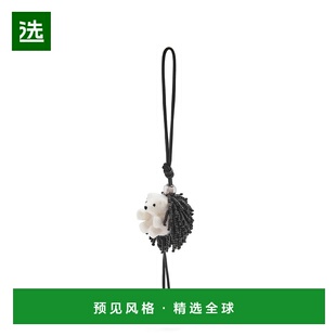 1h可退 LOEWE罗意威 毛毡、珠饰和牛皮革刺猬挂饰包挂