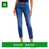 美国直邮 MOTHER Dazzler 1h可退 中腰九分直筒牛仔裤 Nothin